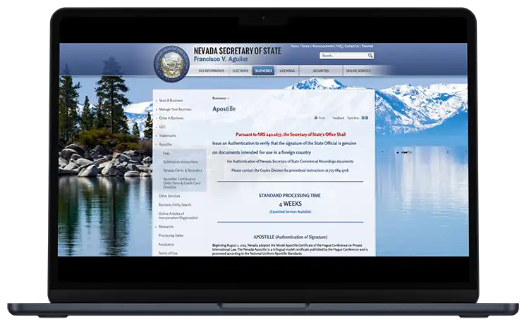Nevada Apostille
